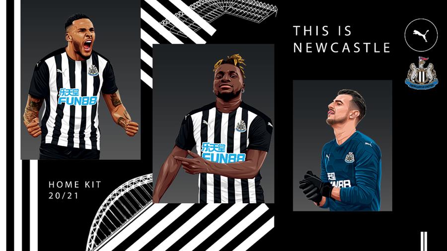 Newcastle United Newcastle United And Puma Unveil 2020 21 Home Kit